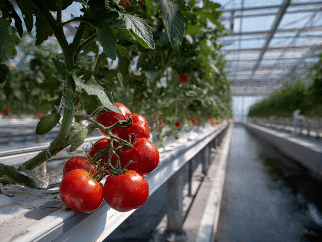 A Tomato hydroponic farm